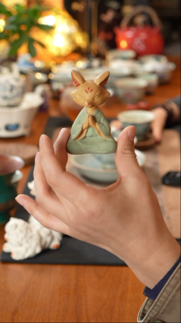 【闪购商品】黄金段泥手工制作狐仙吴燕燕原创设计
