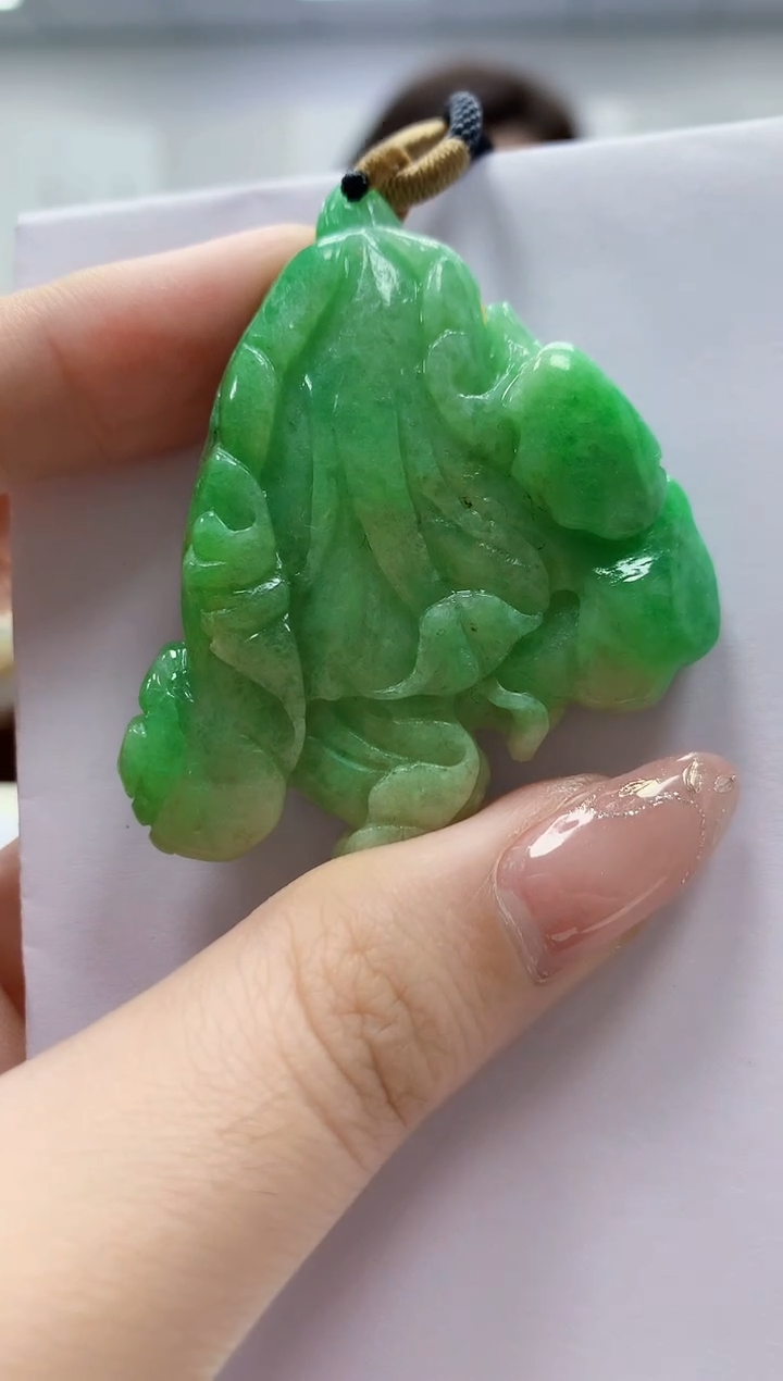 未镶嵌定制翡翠4829jw-毛货挂件37