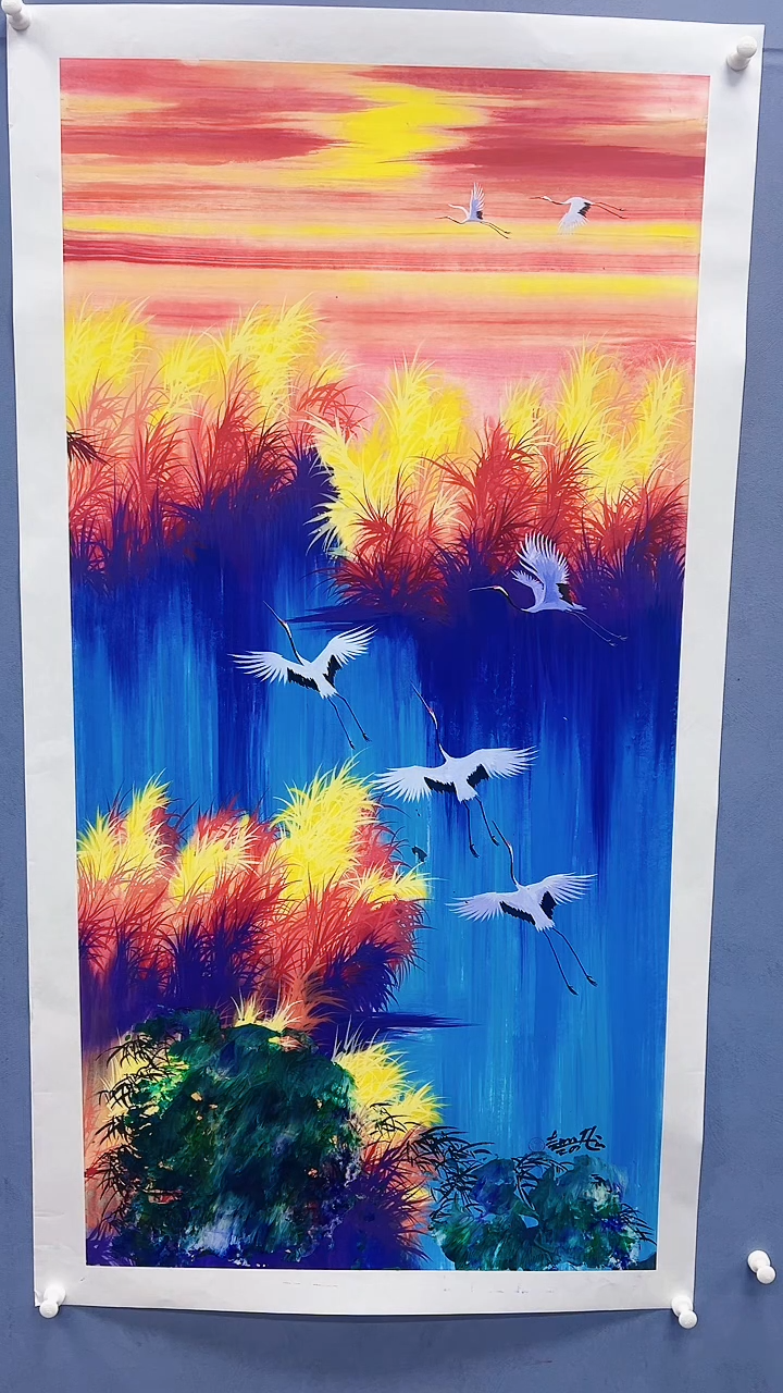 【闪购商品】绘画赵燮绘画8平尺金袍仙鹤