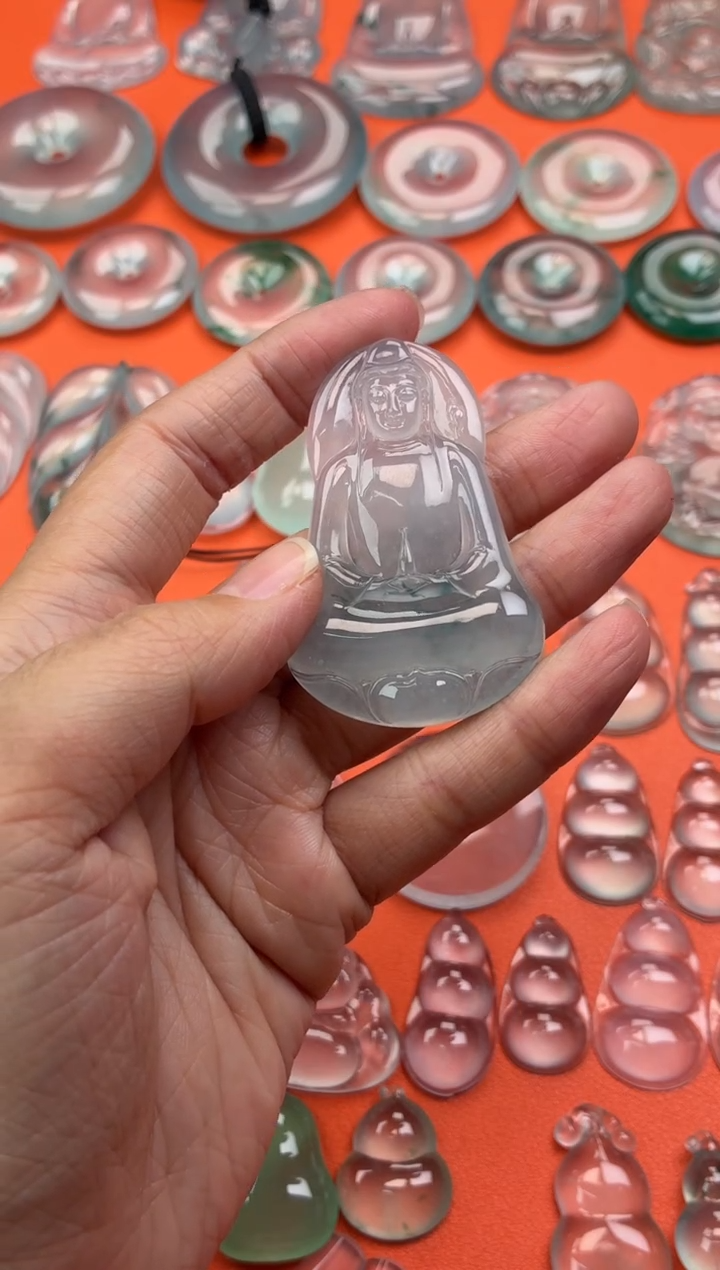 吊坠(不含链)未镶嵌翡翠69 素衣 54.4 34.9 4.7