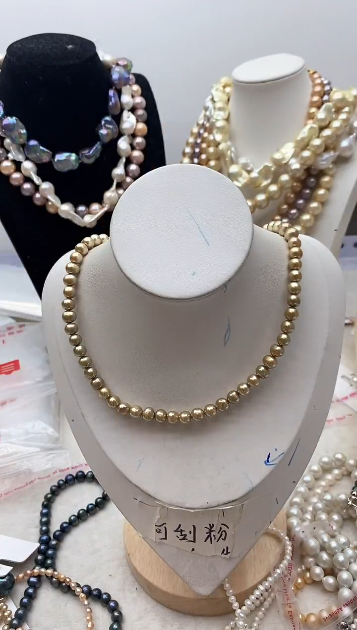 【闪购商品】淡水珍珠颈饰钛钢205