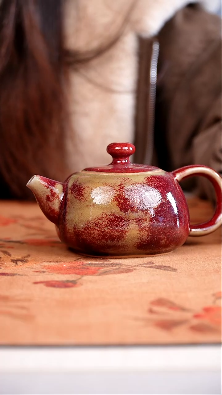 摆件陶全品钧瓷茶器摆件