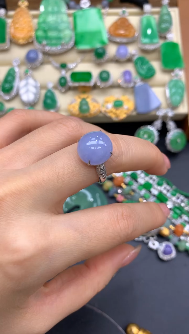 【闪购商品】翡翠戒指18K金镶嵌638-中国好珍宝