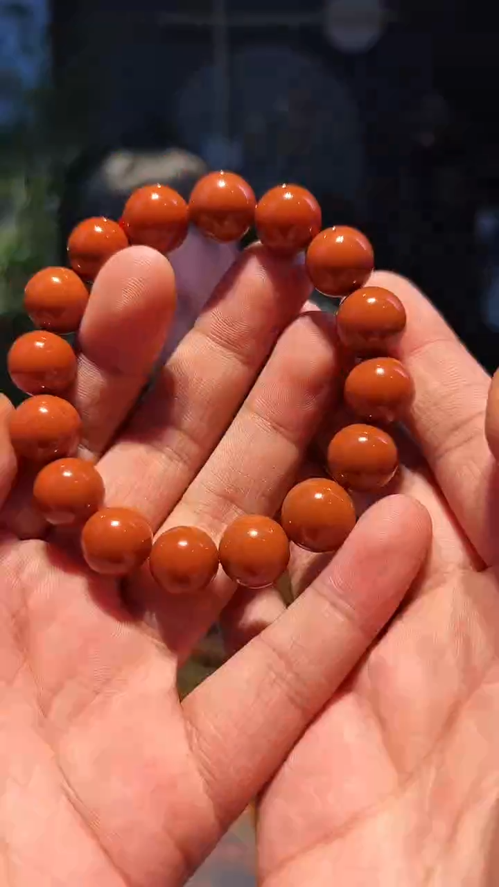 【闪购商品】南红玛瑙手串未镶嵌13+朱红