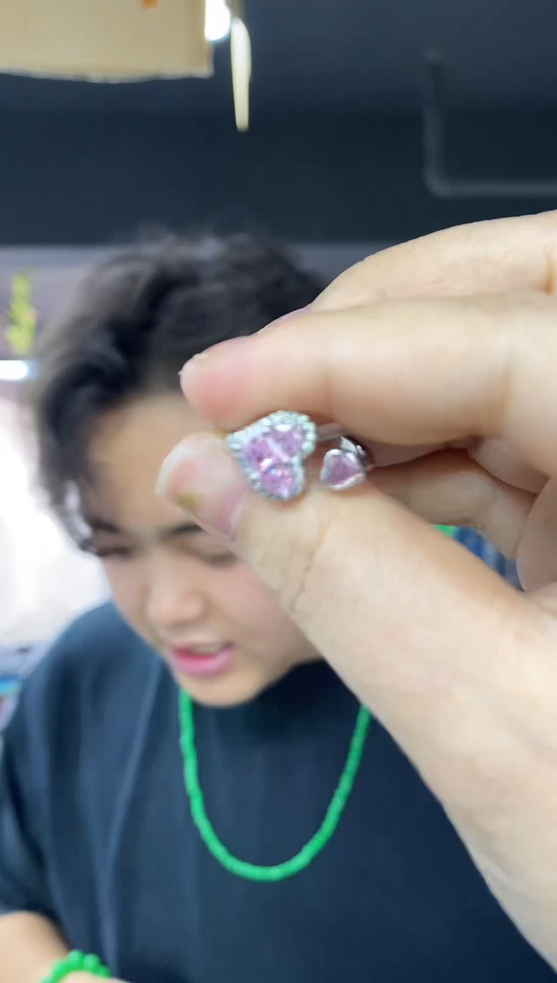 未镶嵌戒指托帕石多样性发其一颜色微差