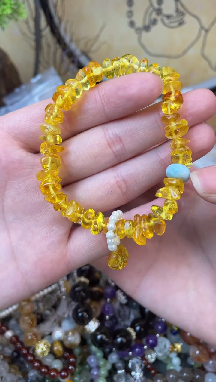 【闪购商品】琥珀手链未镶嵌425手串