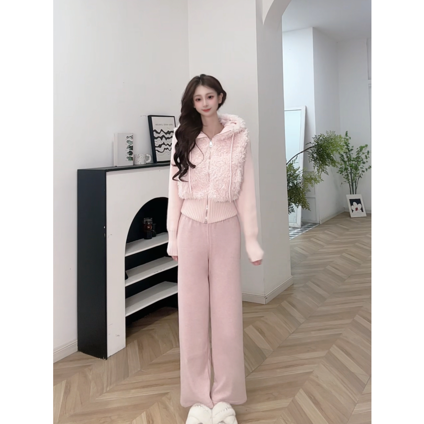 IEF/爱依服2025新款秋冬季减龄百搭显高显瘦针织上下两件套裙