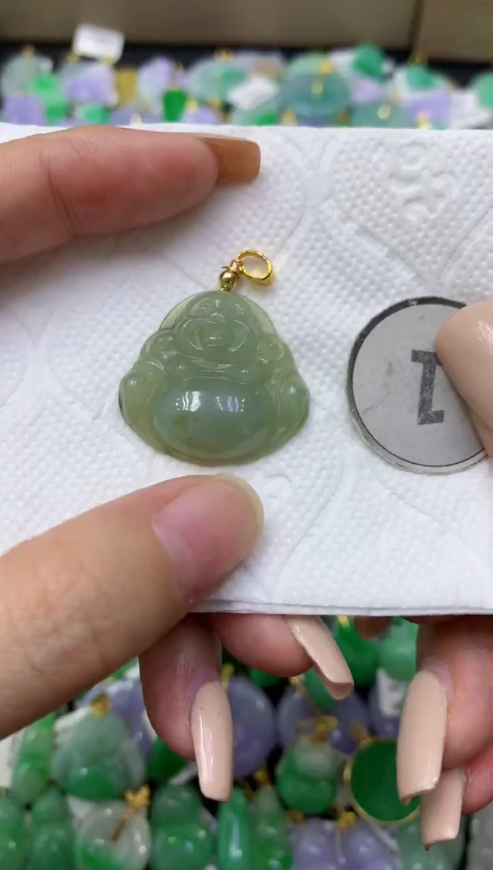 颈饰未镶嵌翡翠天然缅甸翡翠A货