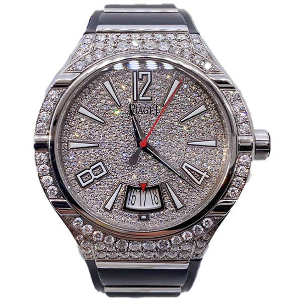 99新 Piaget/伯爵 老佛爷/伯爵34010后盘后钻/单表/45mm