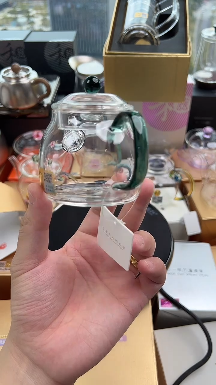 @@禾器晶彩言卿壶墨绿色