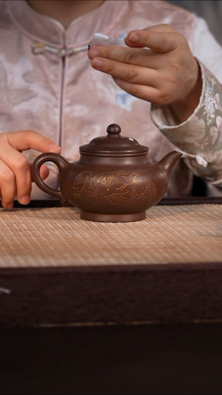 茶壶紫砂紫泥 330cc