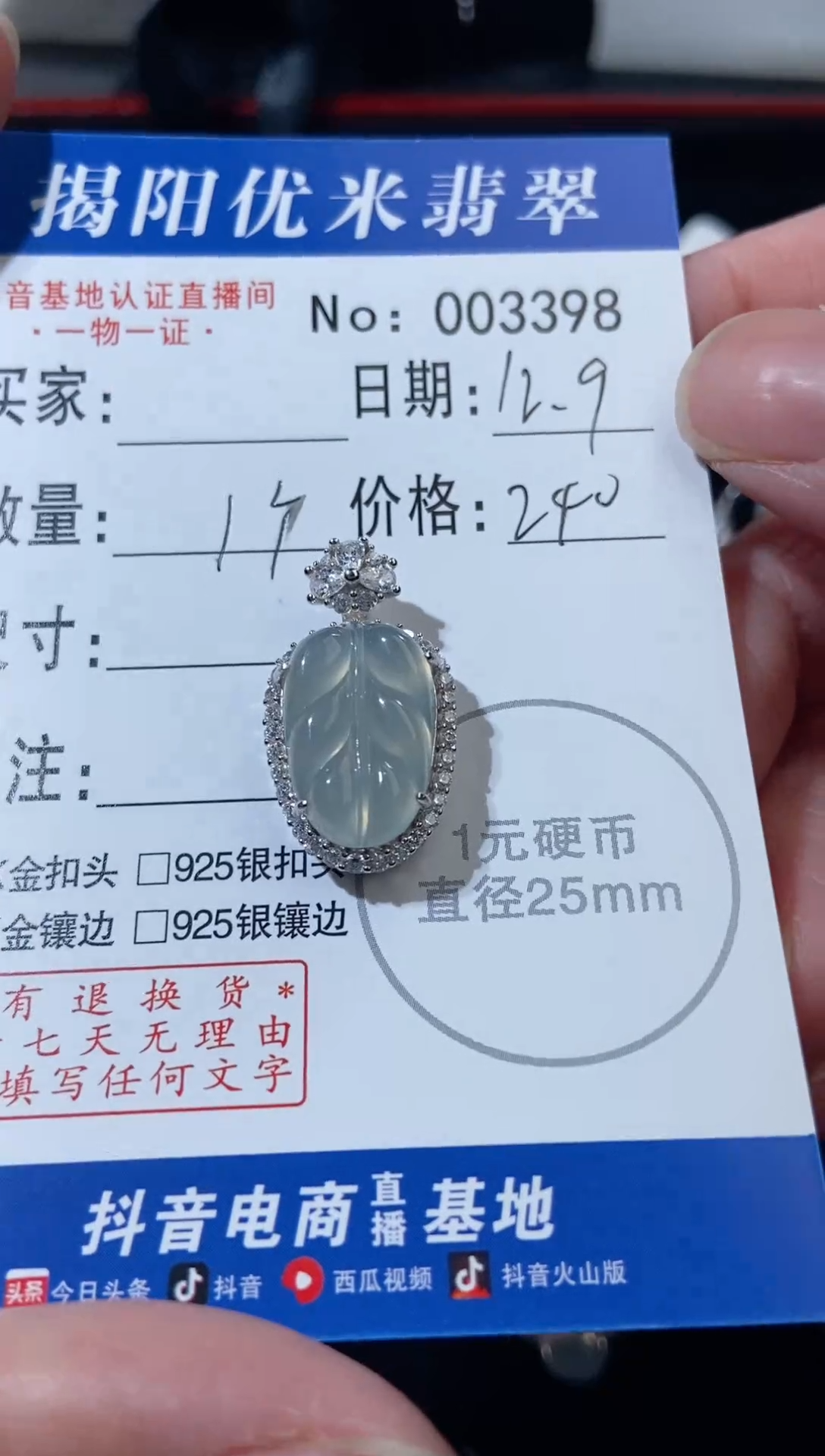 颈饰银S925镶嵌翡翠环**师银S925镶嵌