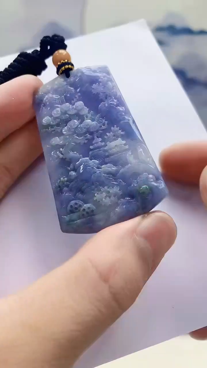 未镶嵌定制翡翠4868bb-毛货挂件36