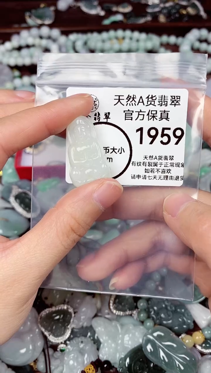 【闪购商品】翡翠颈饰未镶嵌天然A货翡翠1959