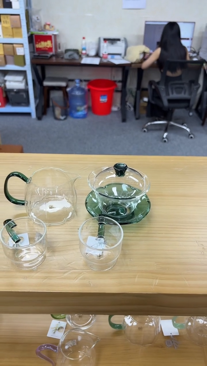 禾器-荷叶盖碗-墨绿+禾器-倾妍+清尚2个