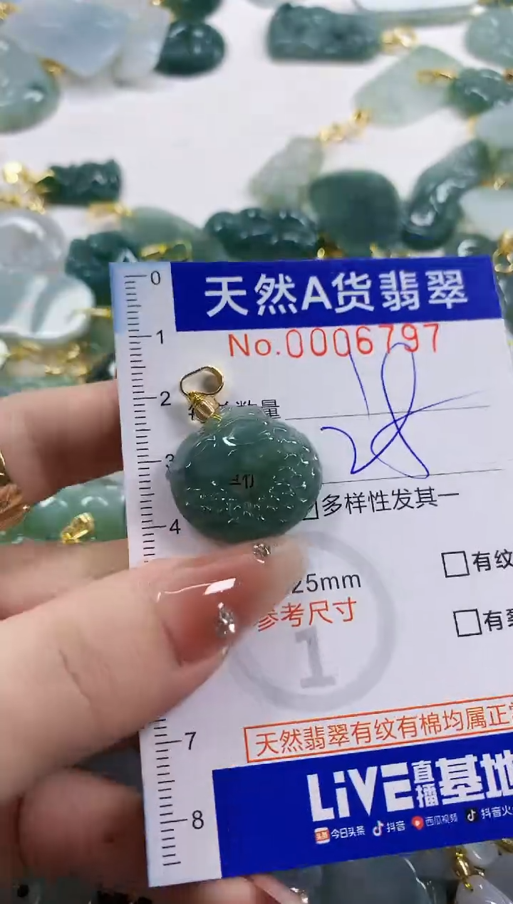颈饰未镶嵌翡翠天然A货翡翠