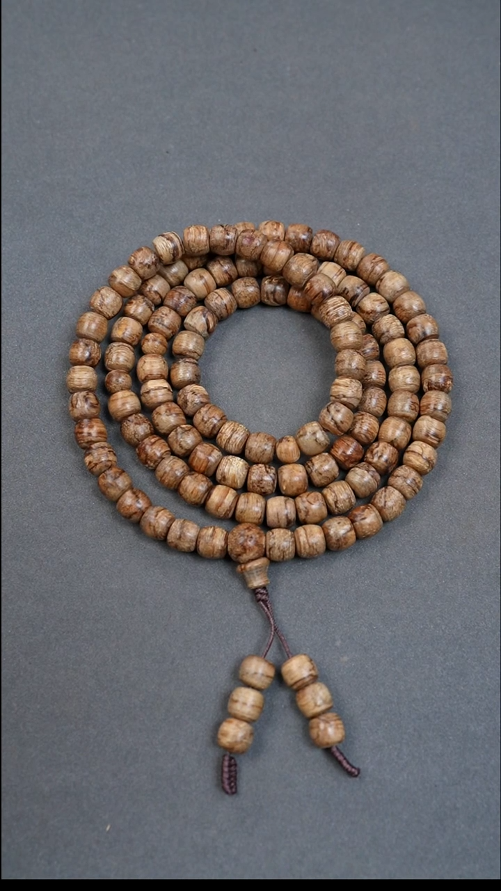 沉香沉香碎屑6mm马尼涝桶珠多圈13.08g