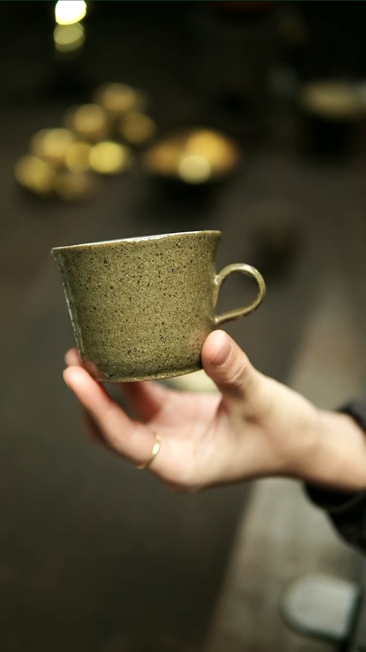 【闪购商品】云龙绿釉咖啡杯1111111111111