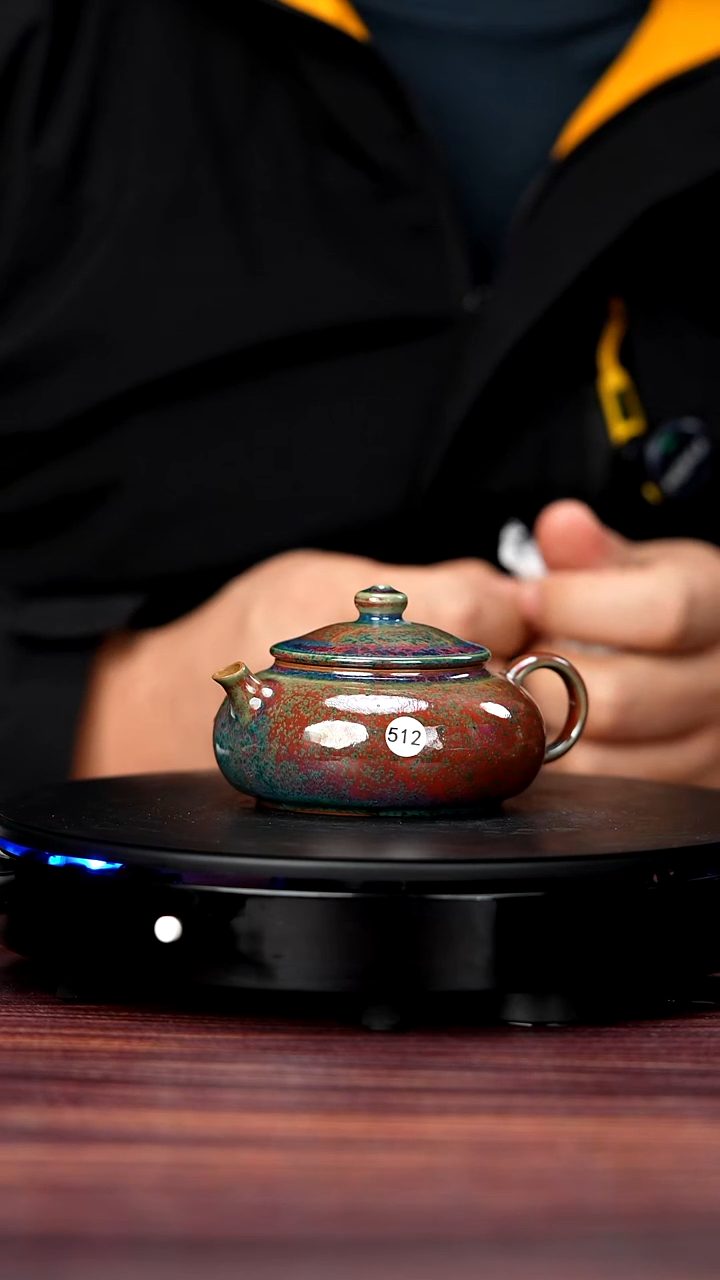 壶钧瓷512#于大鹏一级品原矿钧瓷寒江壶