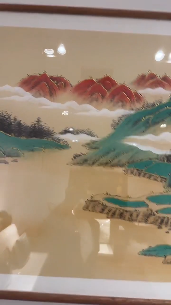 国画易志平 国画单张 金线山水 l016 不带框发货