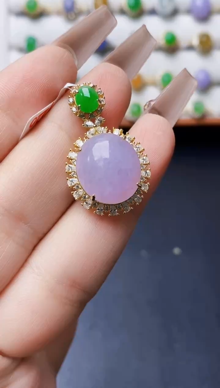 银S925镶嵌戒指翡翠1426