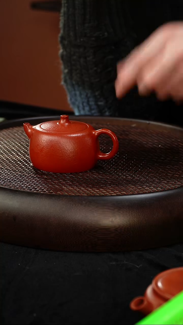 茶壶紫砂天际 朱泥