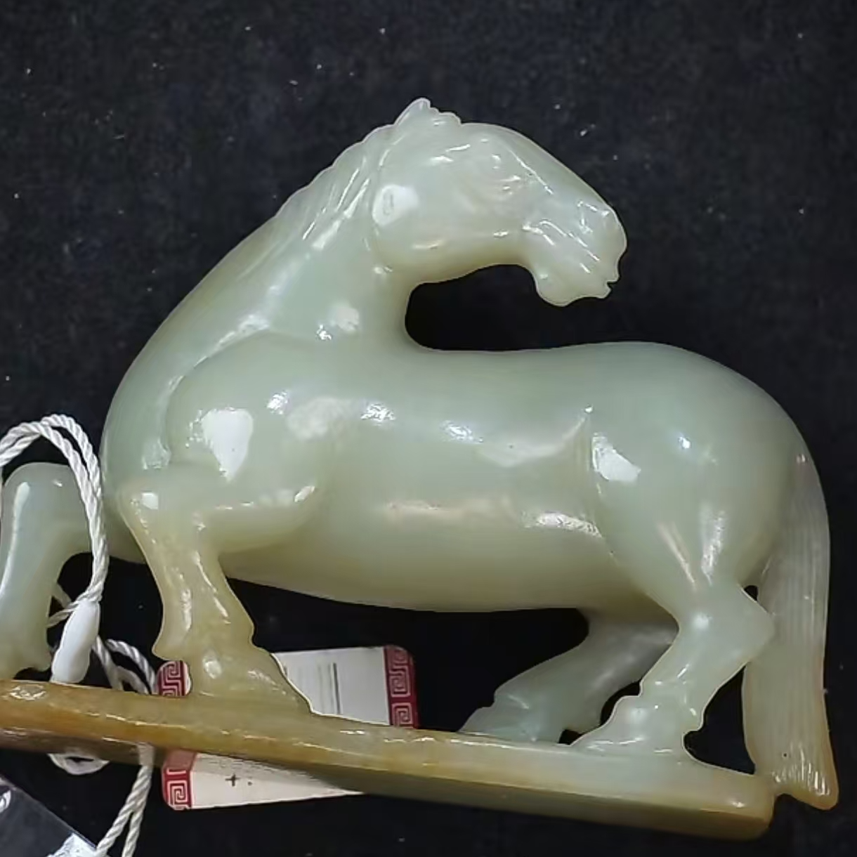 清代和田玉马到成功1