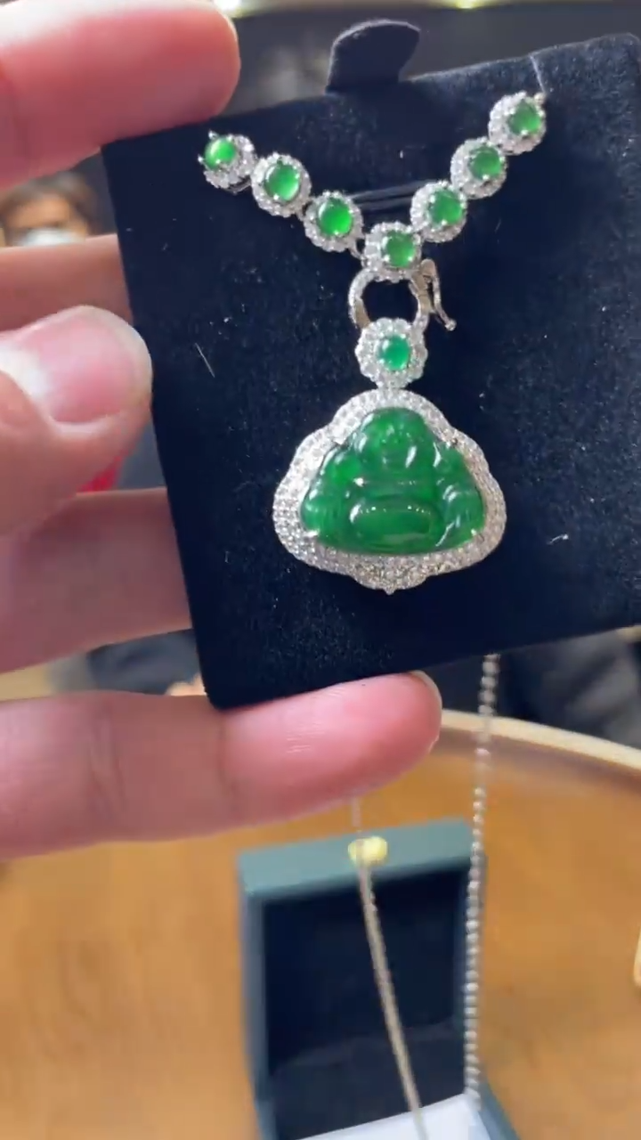 【现场收货】天然翡翠佛公吊坠   多样性发货发一件491