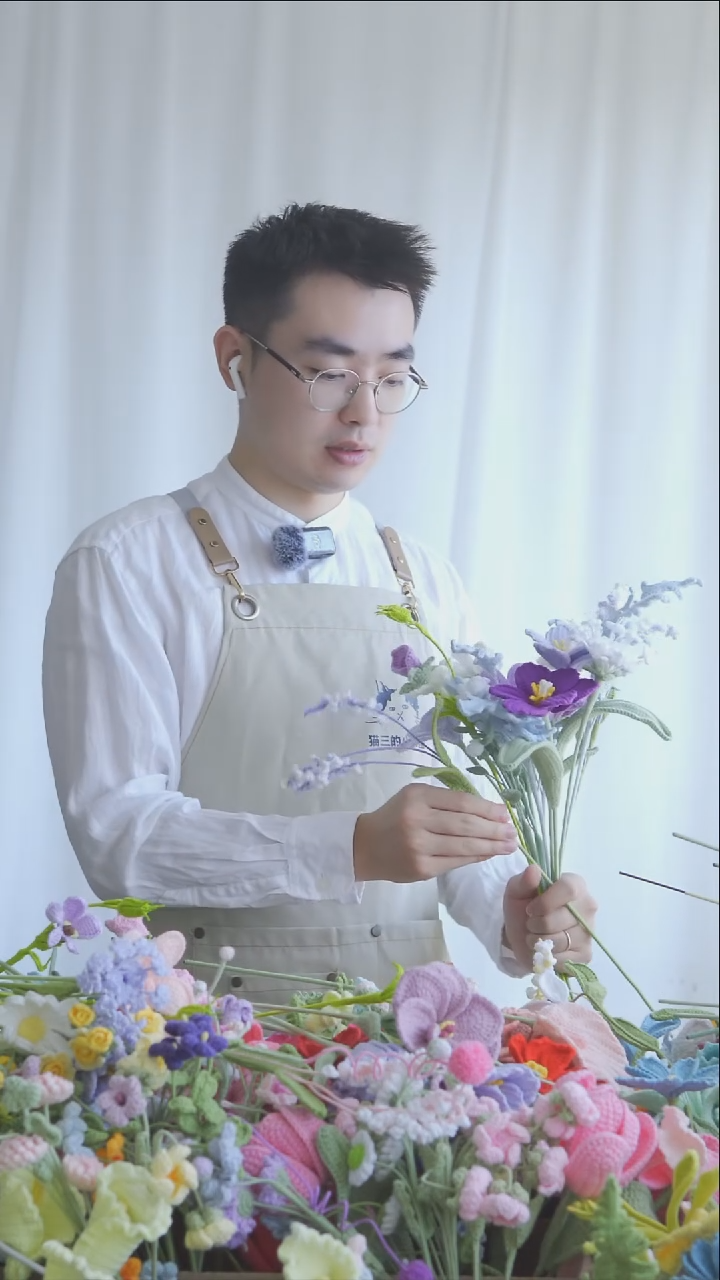 【10】猫三的小花园 钩织花艺