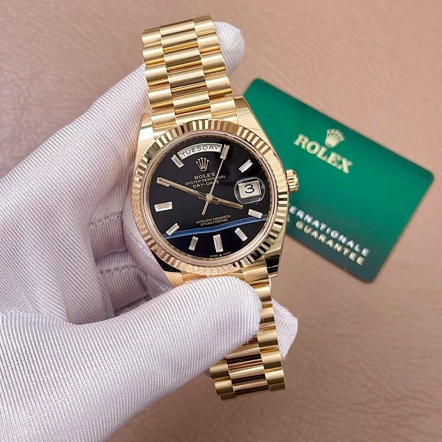 未使用 Rolex/劳力士 礼尚往来25年228238黑玛瑙男表9N1R0