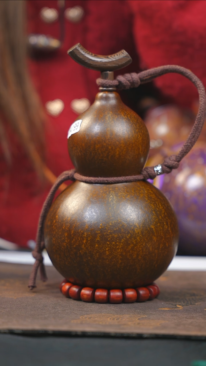 【闪购商品】WA199大漆酒葫芦不包手串及旋转底座