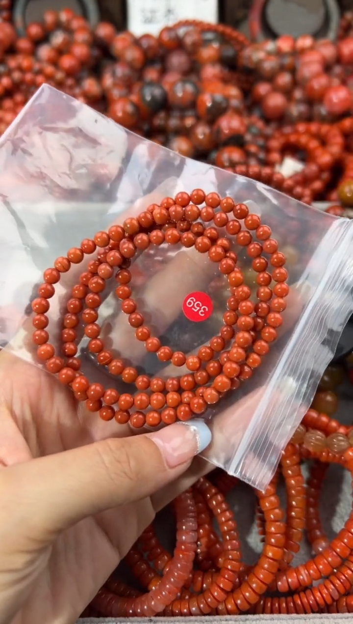未镶嵌手串南红玛瑙5+