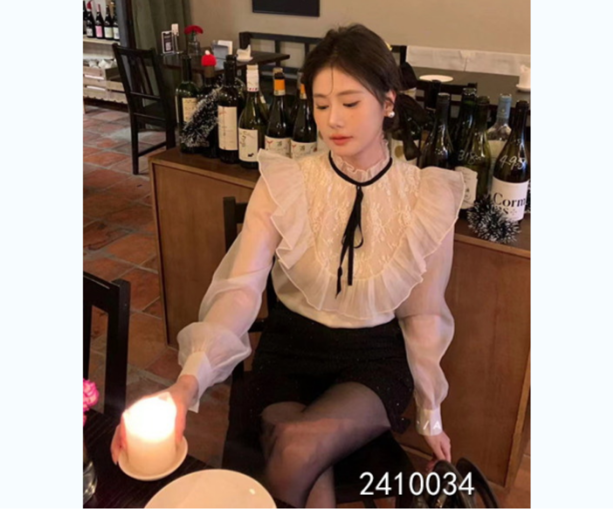 小妳XiaoNi———（春秋款雪纺衬衫上衣2410034）