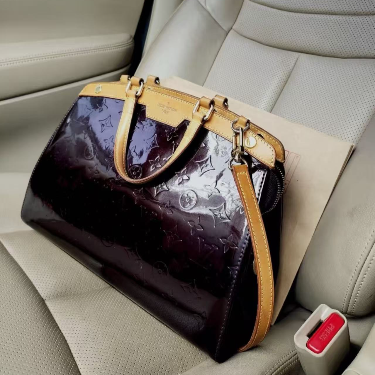 95新 LouisVuitton/路易威登 路易威登/理里奢品漆皮医生包