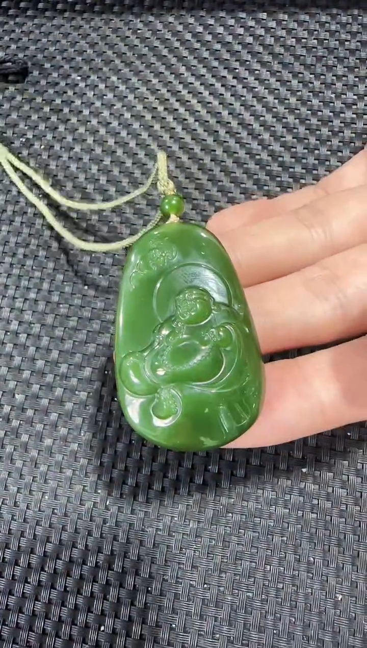 【闪购商品】和田玉（碧玉）吊坠未镶嵌随型佛