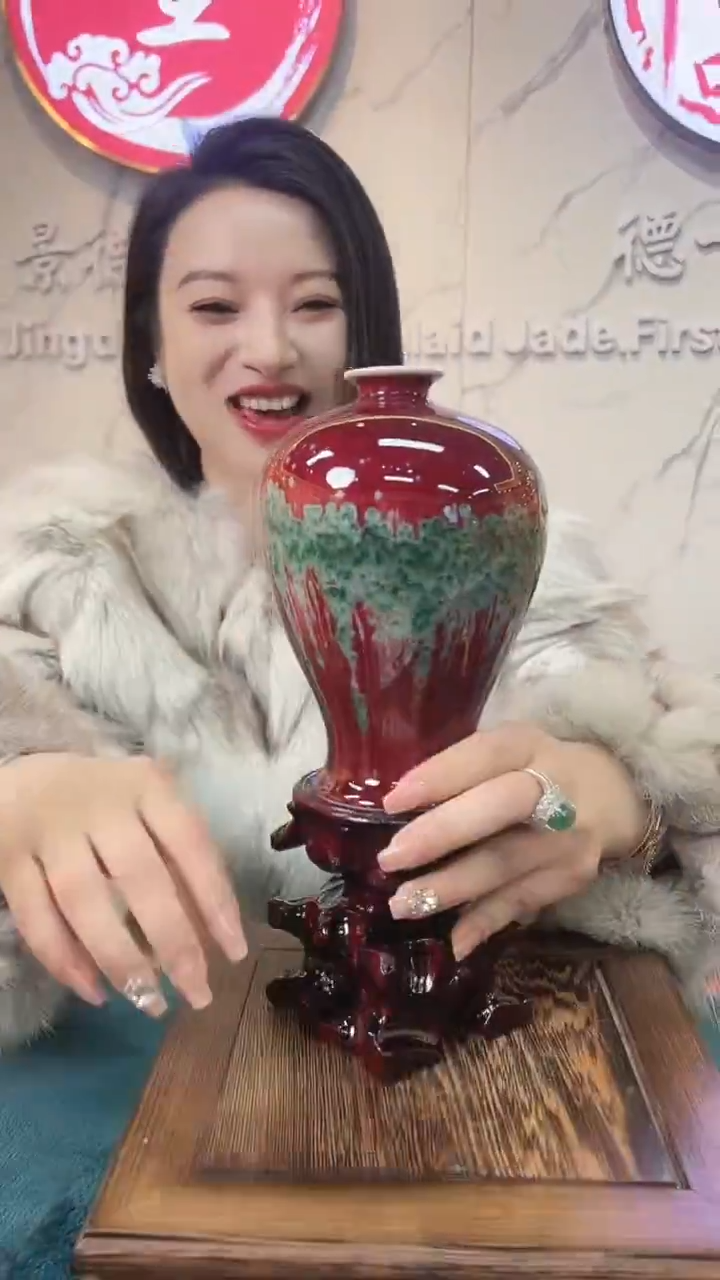 摆件陶景德镇陶瓷青花摆件15