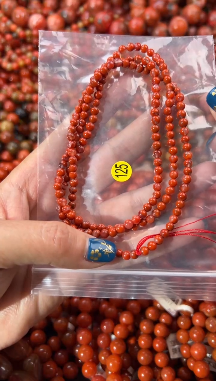 未镶嵌手串南红玛瑙4+