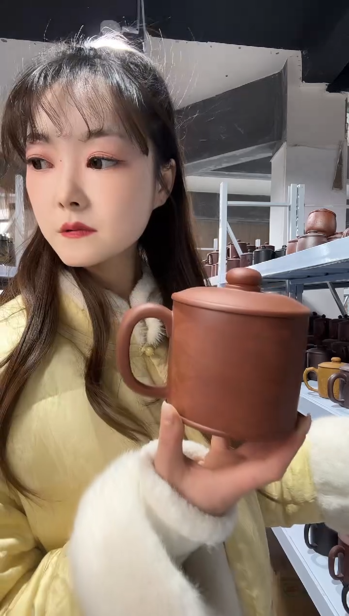 【闪购商品】紫砂盖杯紫砂盖杯底槽请荷花