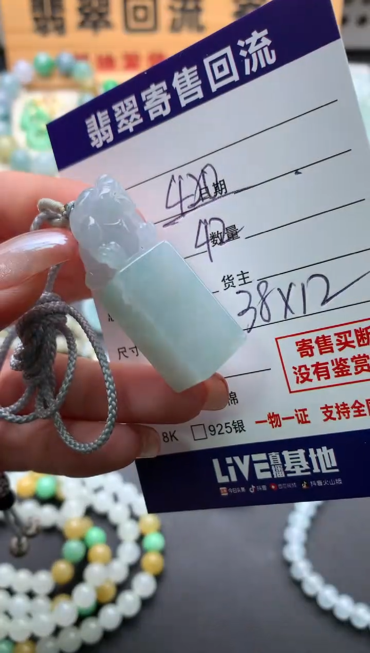 翡翠未镶嵌颈饰10140813