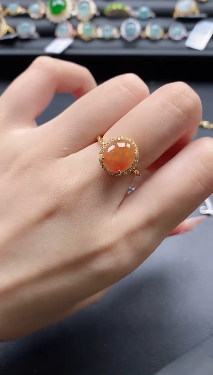 【闪购商品】翡翠戒指银S925镶嵌1111