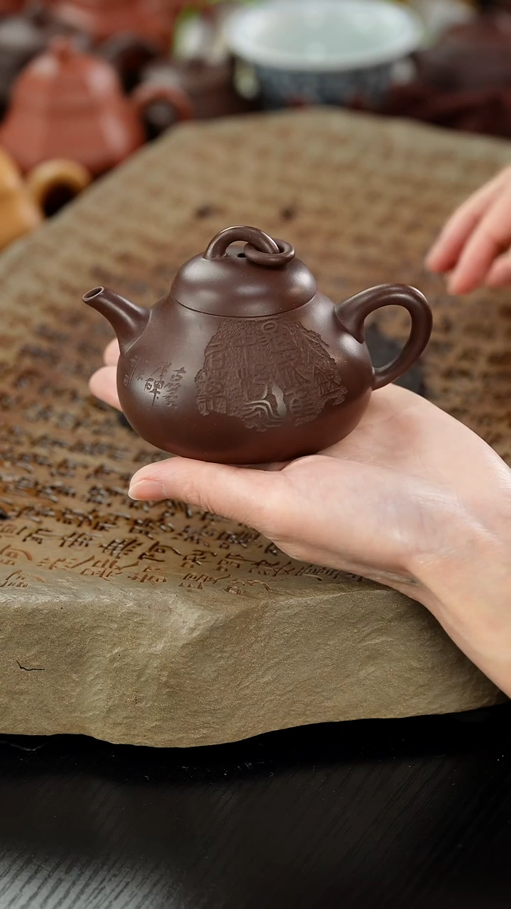 【闪购商品】紫砂茶壶老紫泥无极单圈150cc
