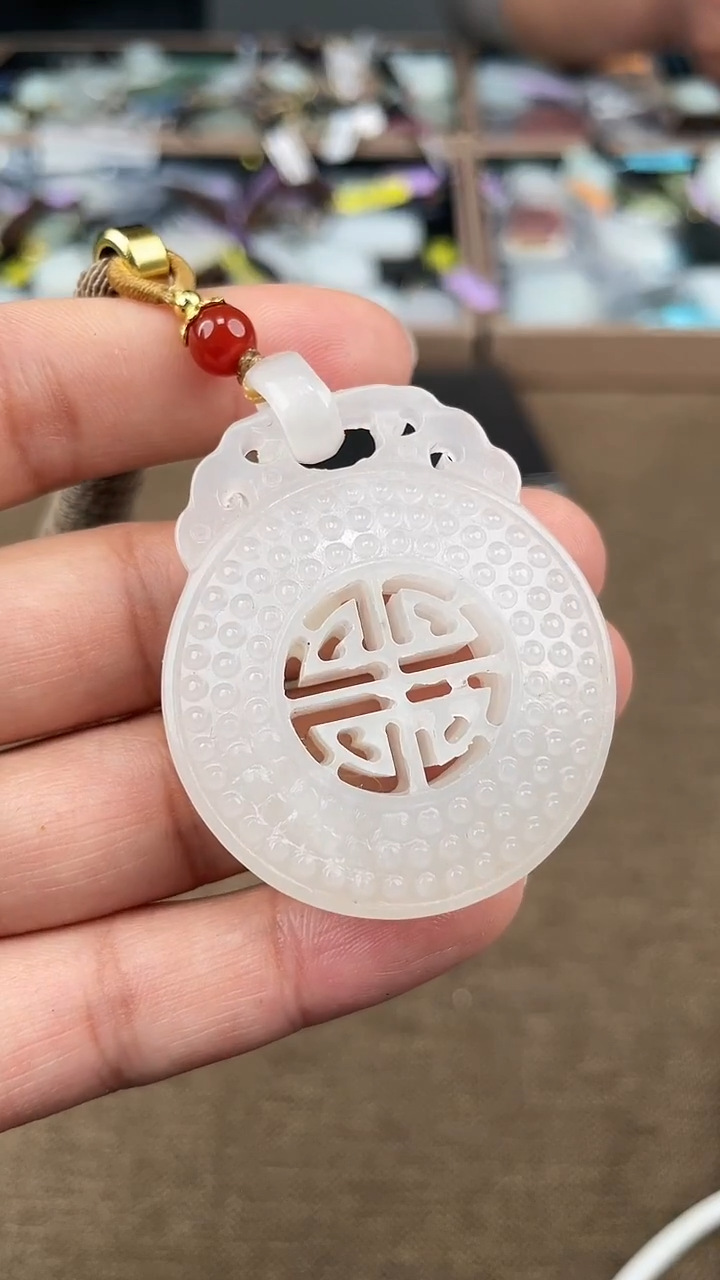 颈饰未镶嵌和田玉12.5XT多样性拍一发一16