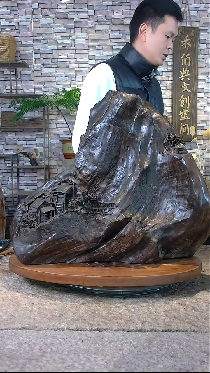 【闪购商品】木木雕乌木倒流香摆件