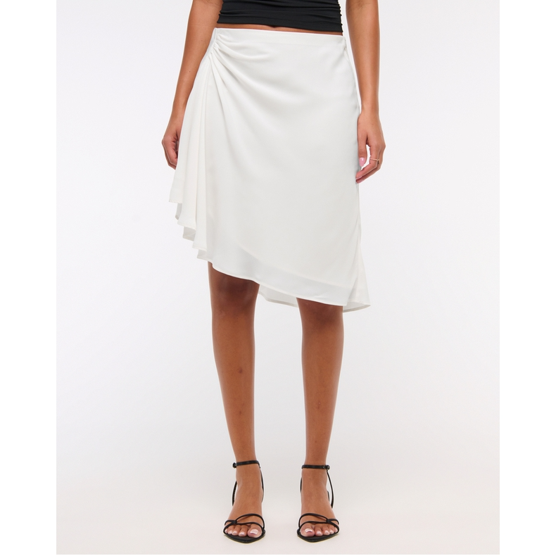 合并AF女装25春季气质通勤百搭不规则下摆半身裙KI143-5261