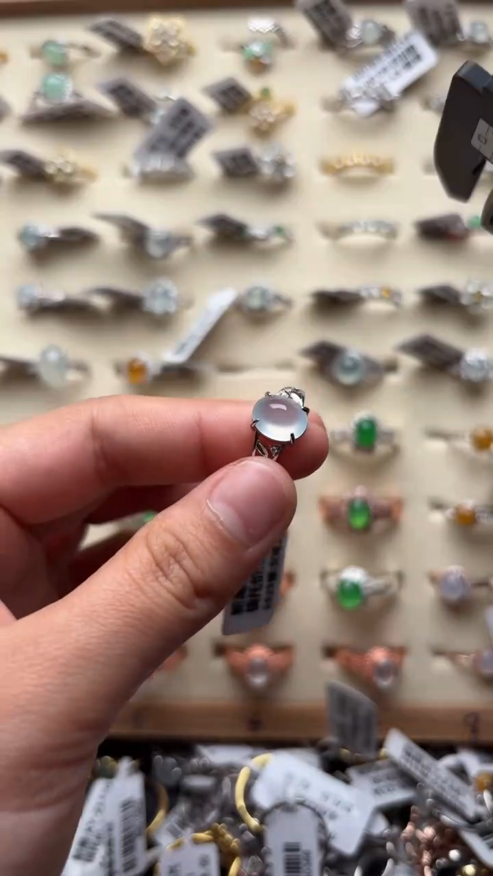 【闪购商品】翡翠戒指未镶嵌缅甸A货翡翠裸石