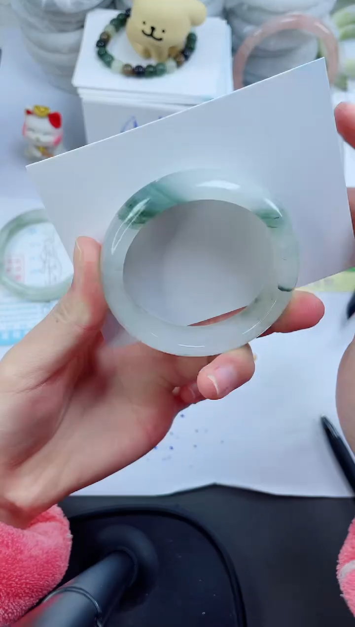 【闪购商品】石英质玉手镯未镶嵌3174-50.4