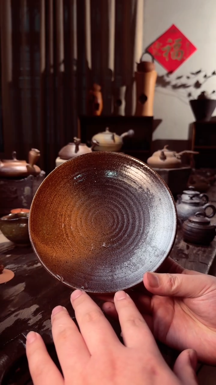 【闪购商品】壶窑变壶承果碟直径16.5cm