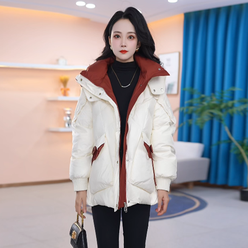 【羽绒服】冬季白鸭绒羽绒服百搭新款时尚气质休闲保暖外套女冬款