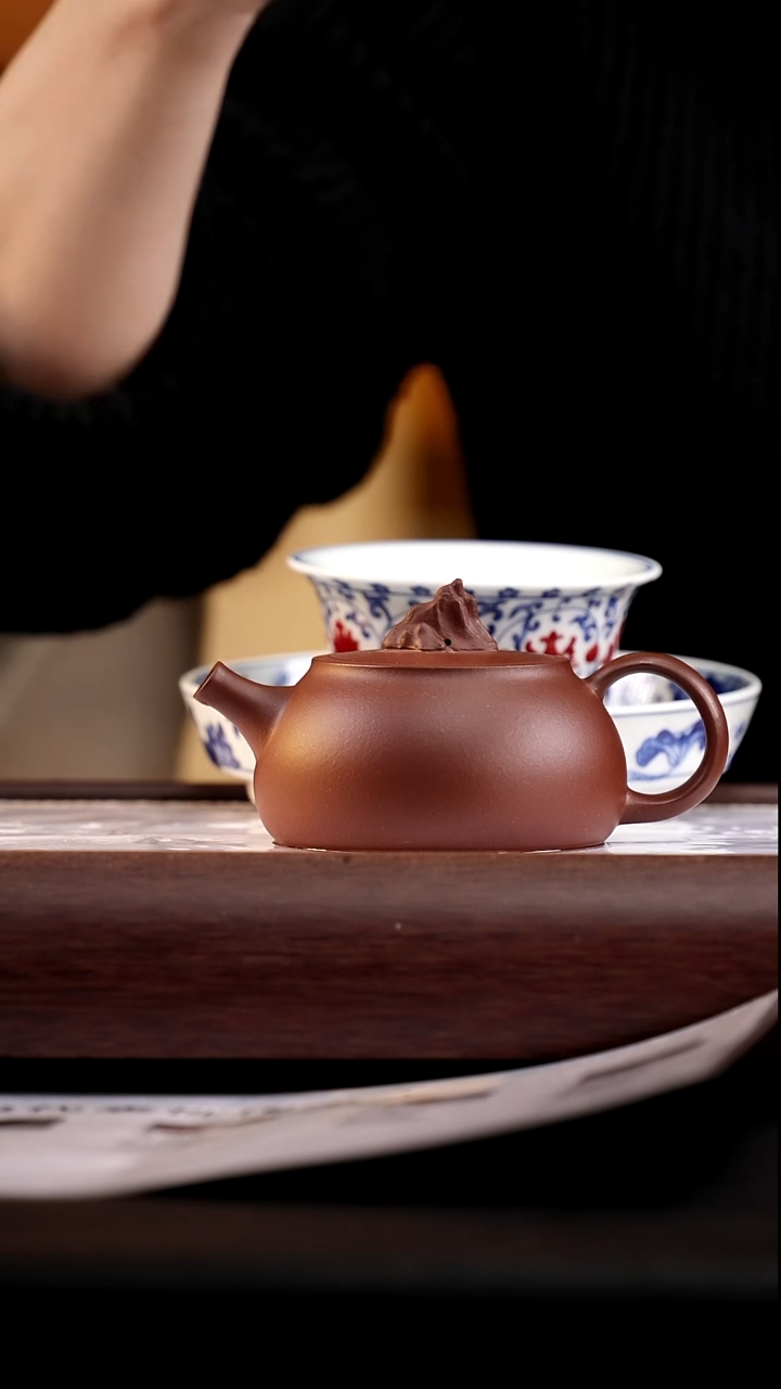 茶壶紫砂底槽清观山180cc