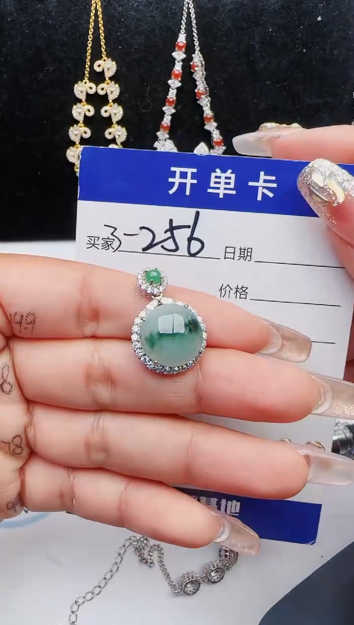 【闪购商品】翡翠戒指银S925镶嵌2131231121